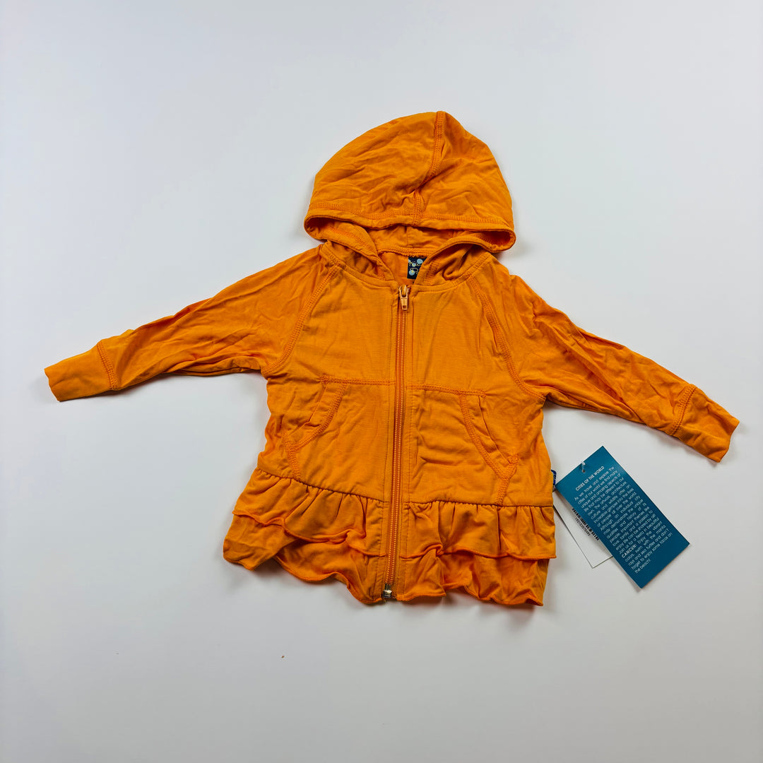 Kickee Pants Bamboo Ruffle Hoodie - 6-12 Months