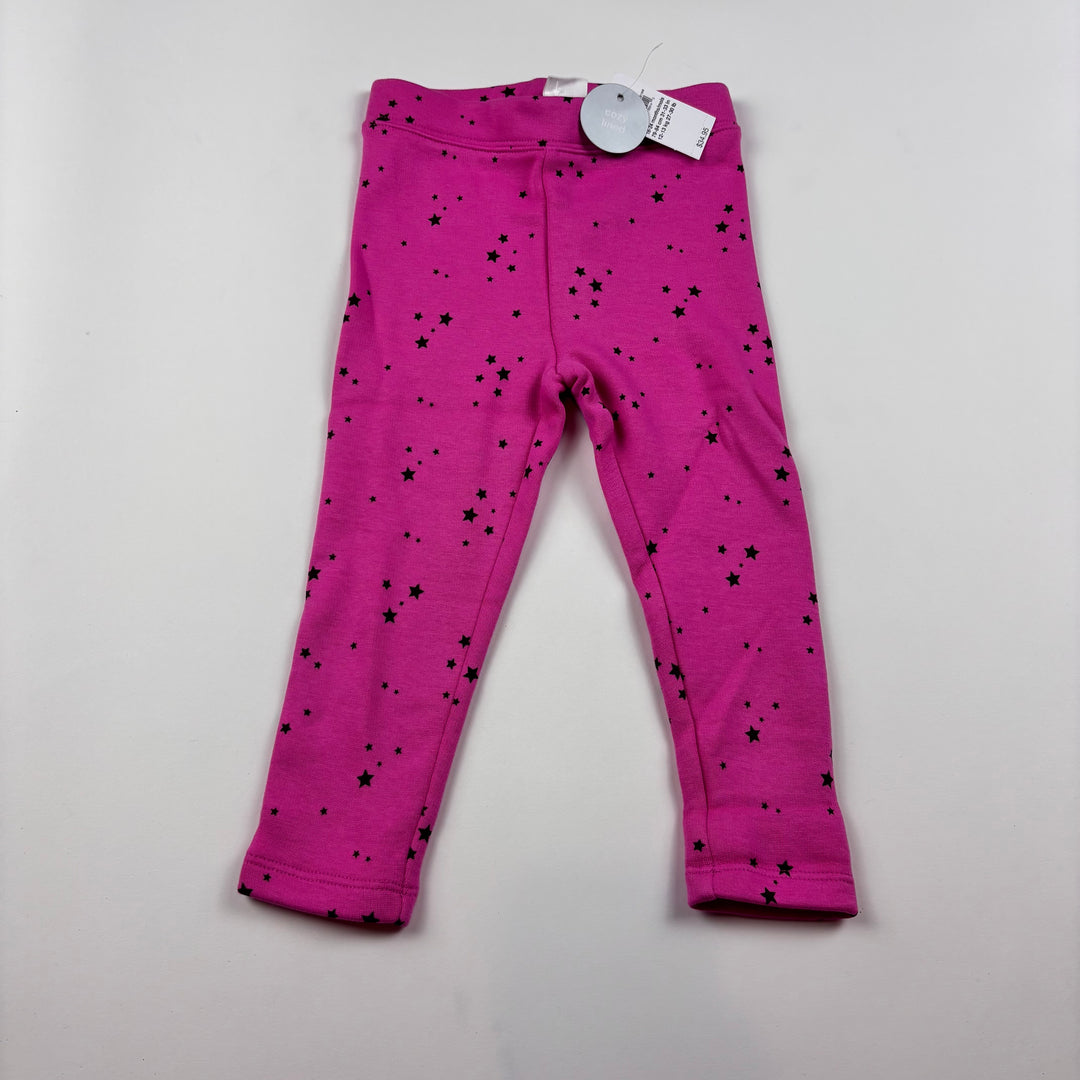 GAP Fleece Lined Leggings - Size 18-24 Months