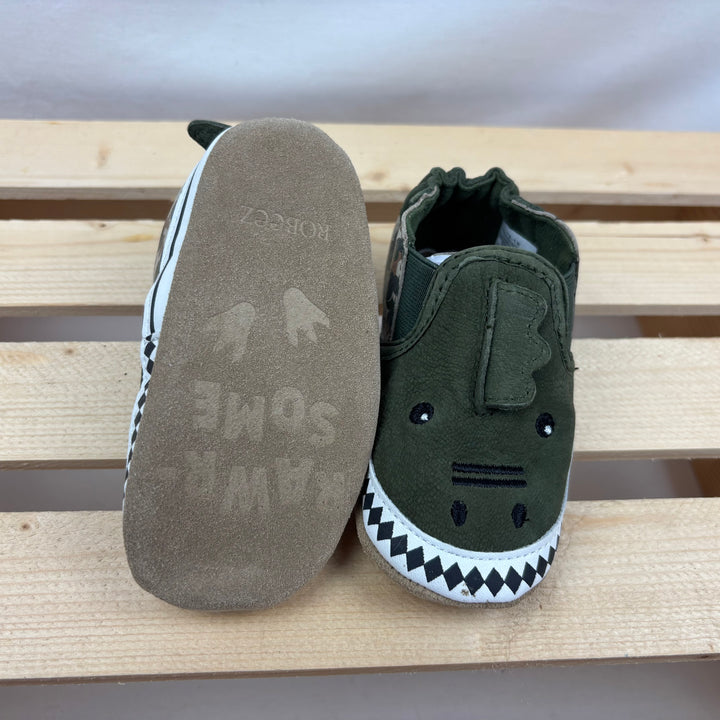 Robeez - "T-Rex" Soft Sole Leather Crib Shoes