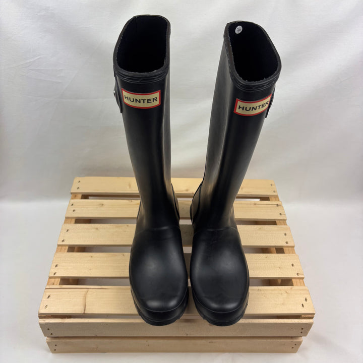 Black Tall Hunter Rain Boots