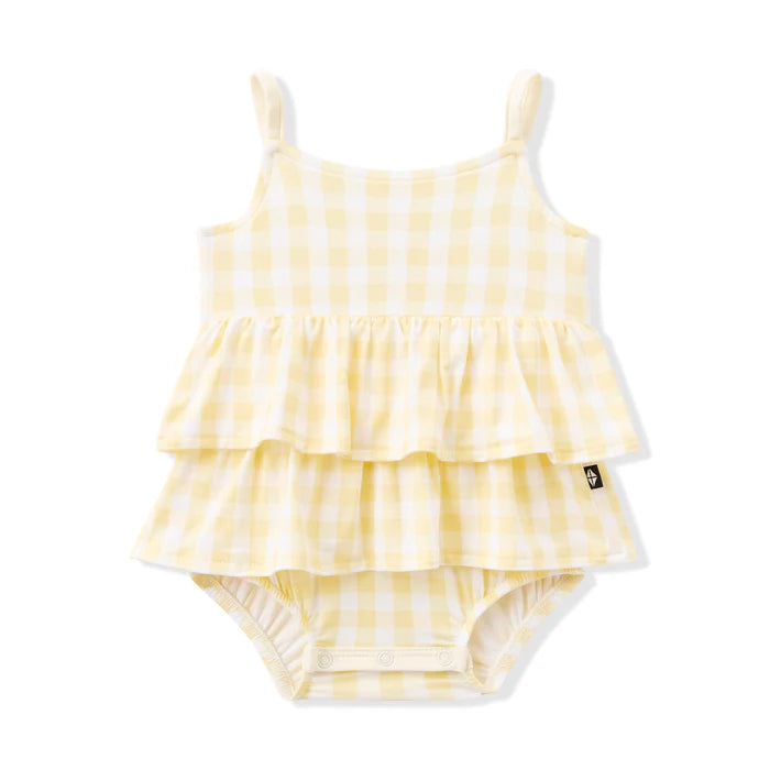 Kyte Baby -  Bamboo Spaghetti Strap Ruffle Romper