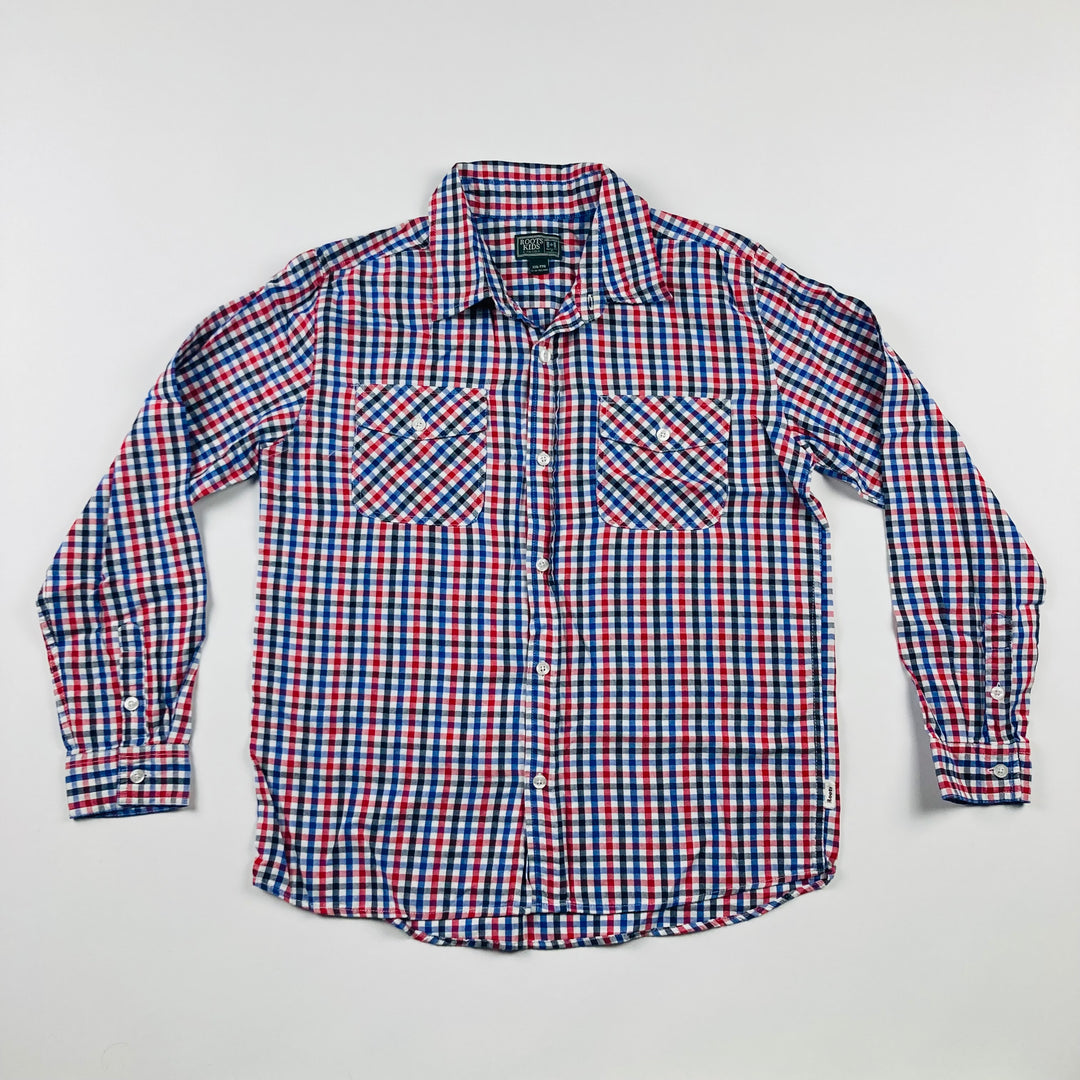 Roots Brushed Cotton Button-Up Shirt - Size Youth XXL (13-14 Years)