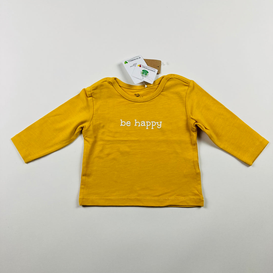 Topomini Long Sleeve Organic T-Shirt - Size 6-9M