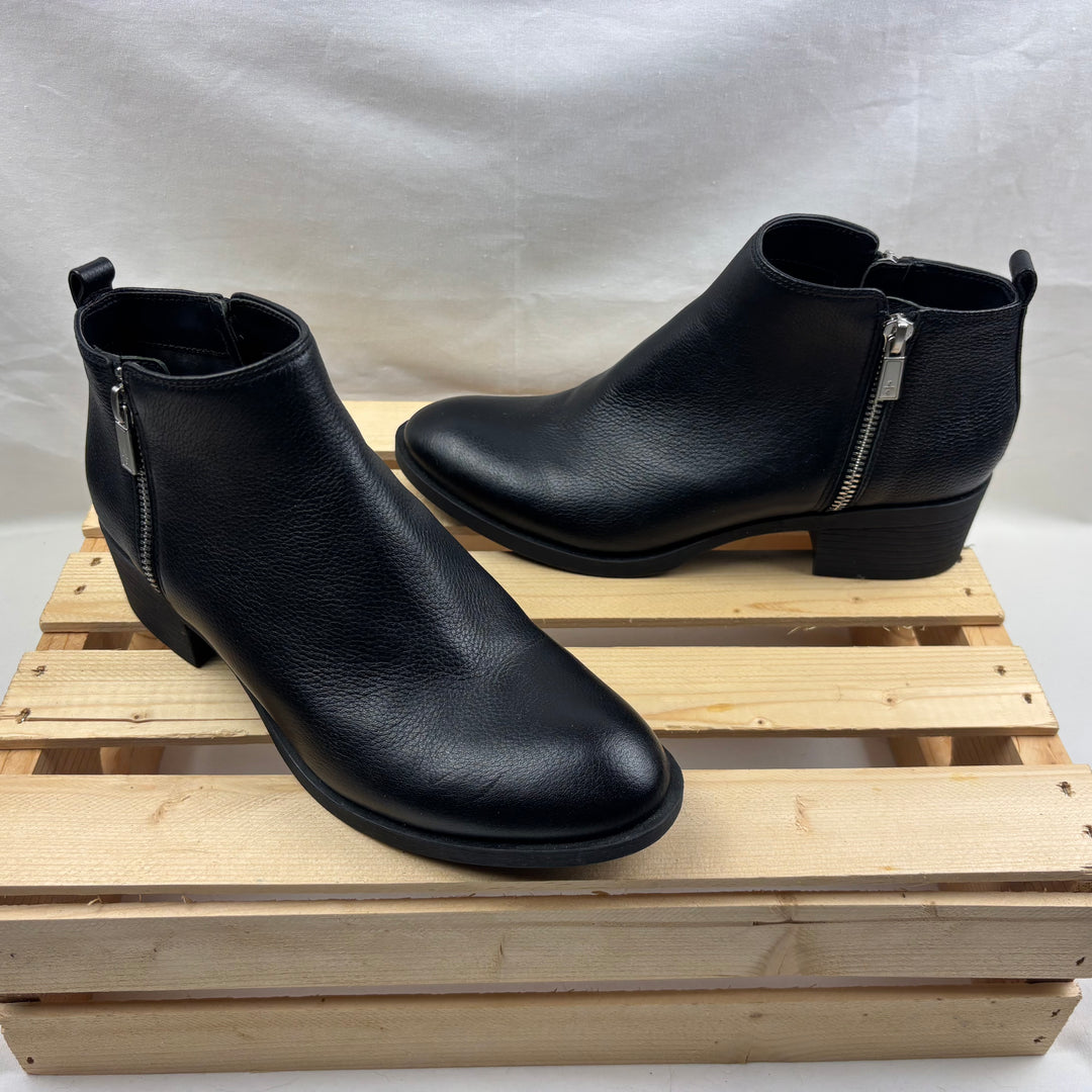 Kenneth Cole Leather Zip Boots - Size 8 Women&