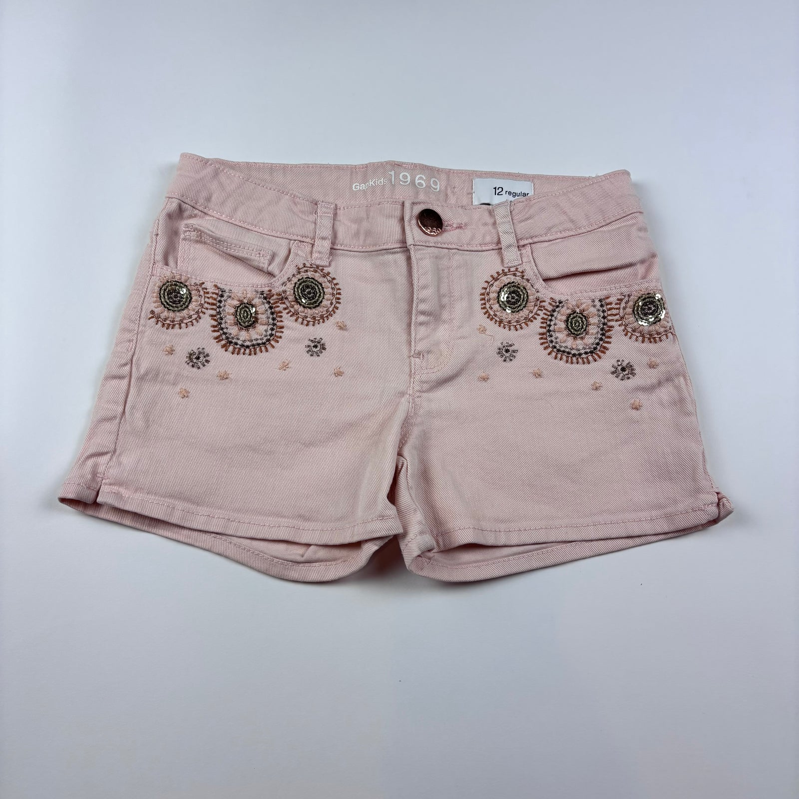 Gap Youth Used Girls Pink Jean Shorts