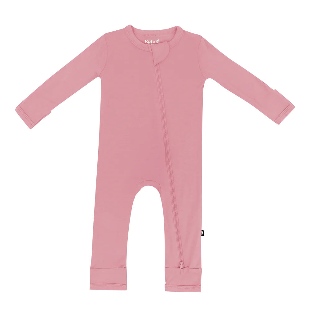 Kyte Baby - Bamboo Zippered Rompers (Apple Blossom)