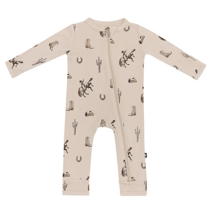 Kyte Baby - Bamboo Zippered Romper (Classic Cowboy)
