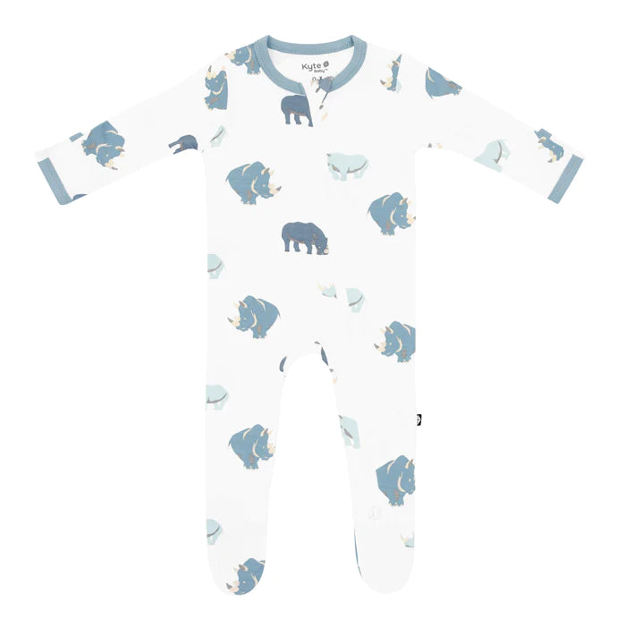 Kyte Baby -  Bamboo Zippered Footie (3-6 Months)