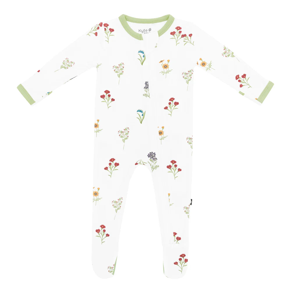 Kyte Baby -  Bamboo Zippered Footie (3-6 Months)
