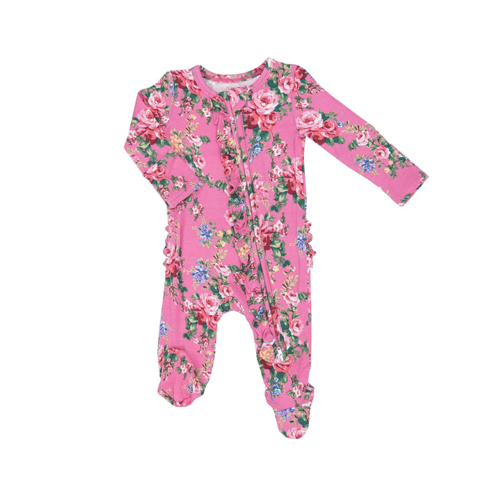 Angel Dear - 3-6M Bamboo 2-Way Zippered Footie - Pitter Patter Boutique