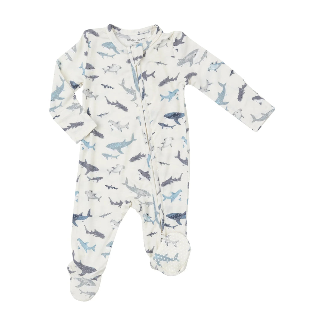 Angel Dear - Bamboo 2-way Zippered Footies (12-18m & 18-24m)