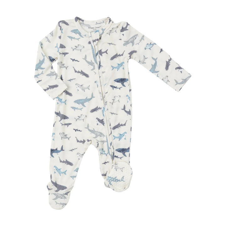 Angel Dear - Bamboo 2-Way Zippered Footies - Newborn & 0-3m