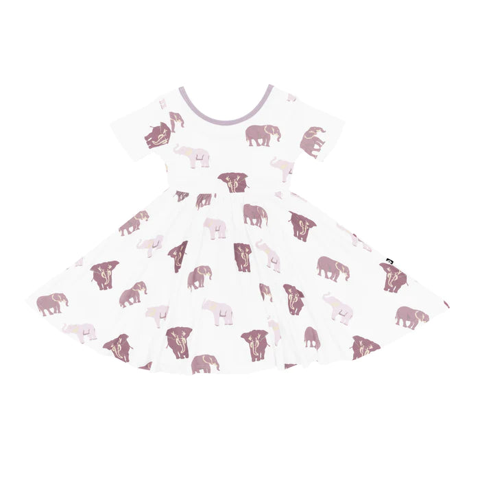 Kyte Baby - Short Sleeve Bamboo Twirl Dress (Size 12-18m to 3T)