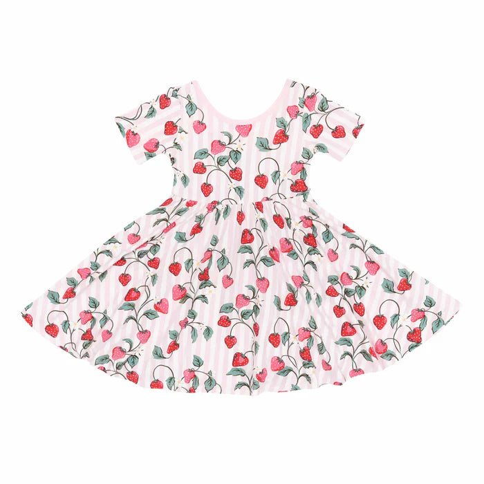 Kyte Baby - Short Sleeve Bamboo Twirl Dress (Size 12-18m to 3T)