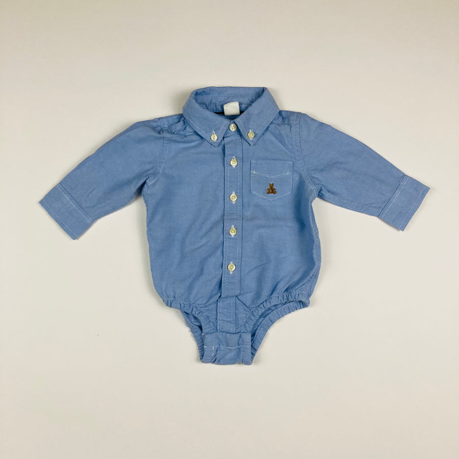 GAP Button-up Onsie Bodysuit - 3-6 Months - Pitter Patter Boutique