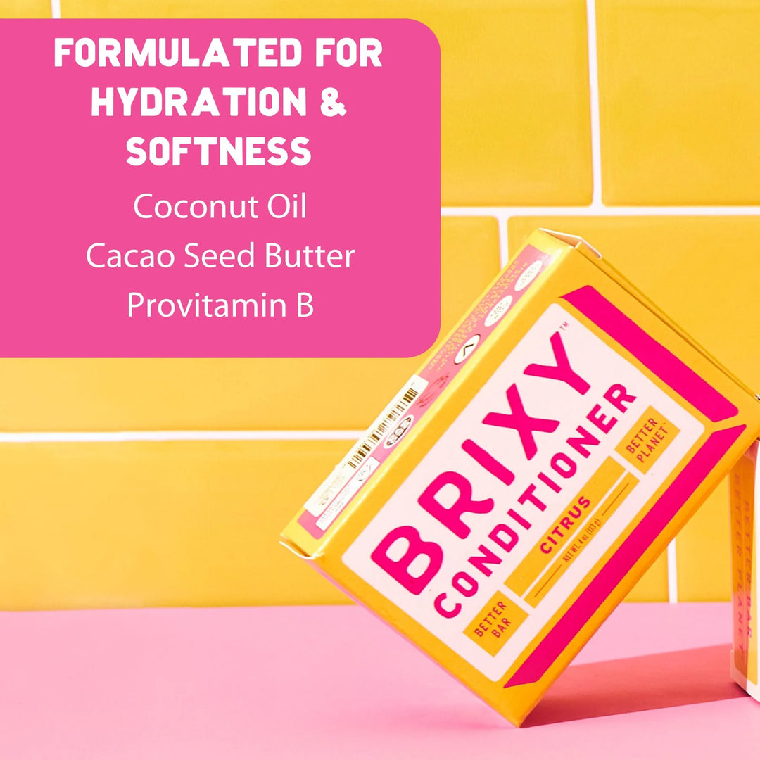 BRIXY - Citrus Conditioner Bar for Softness & Hydration