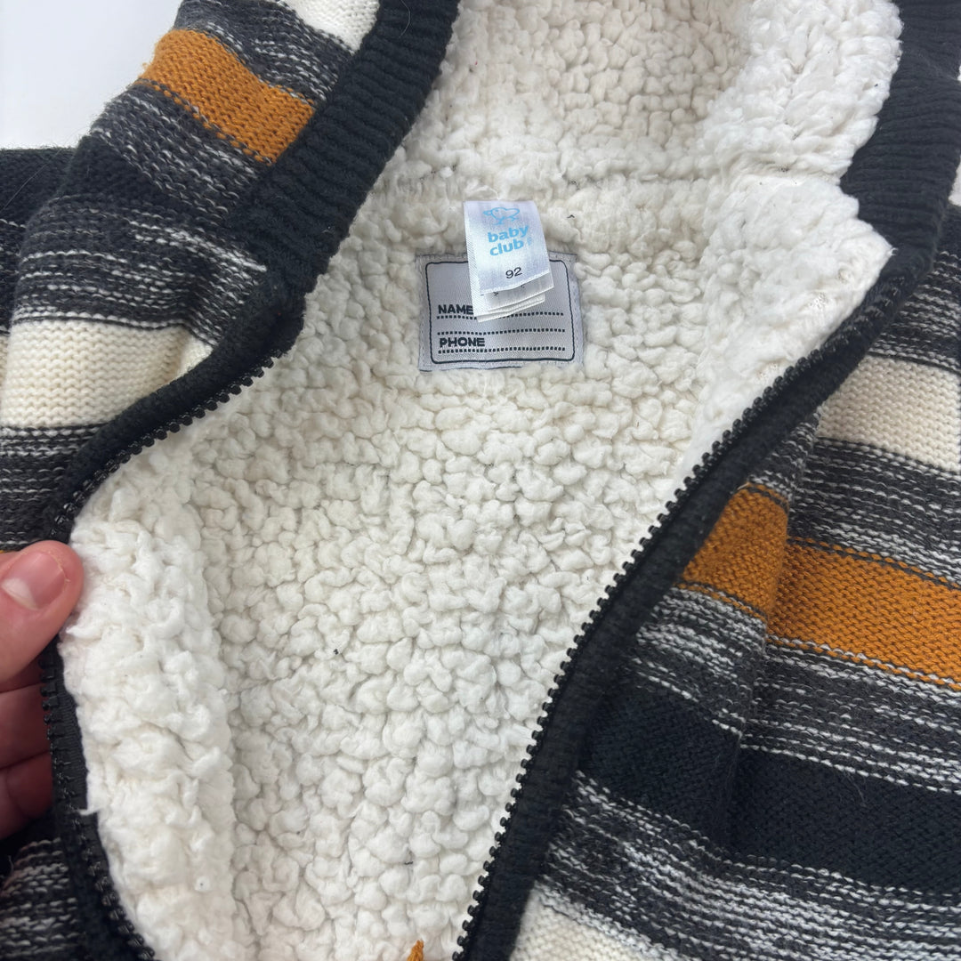 Baby Club Fleece Lined Hoodie - Size 2 Toddler