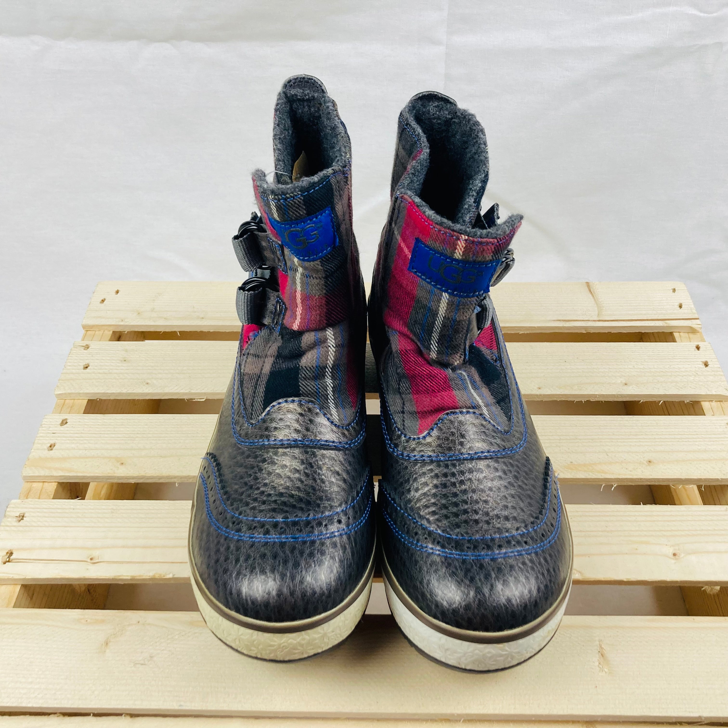 Ugg plaid rain boots discount