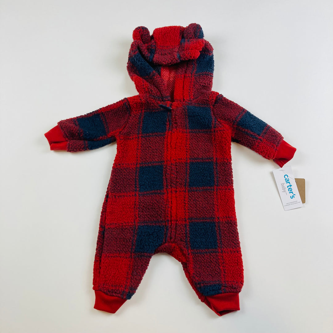 Carters Fleece Romper - Size 3 Months