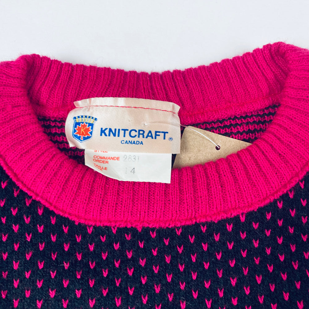 Vintage Knitcraft Canada Sweater - Size 12-14 Youth - Pitter Patter Boutique