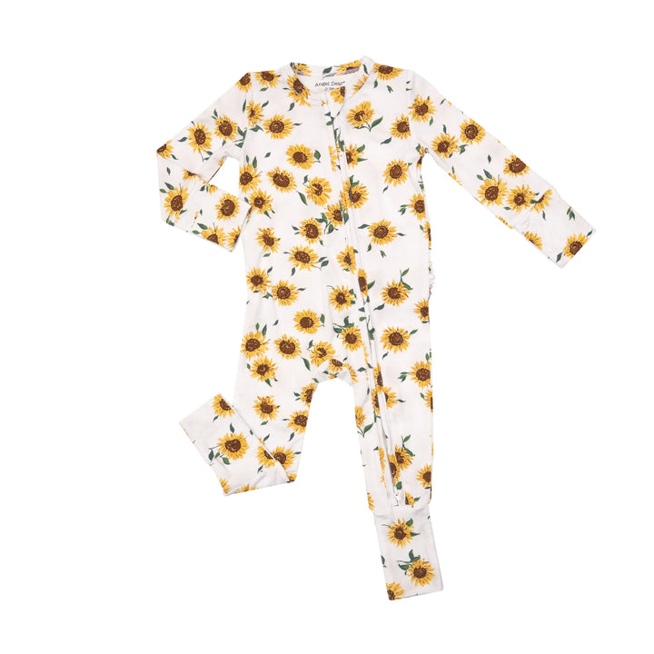 Angel Dear - Bamboo 2-way Zippered Romper (0-3m & 3-6m) - Pitter Patter Boutique