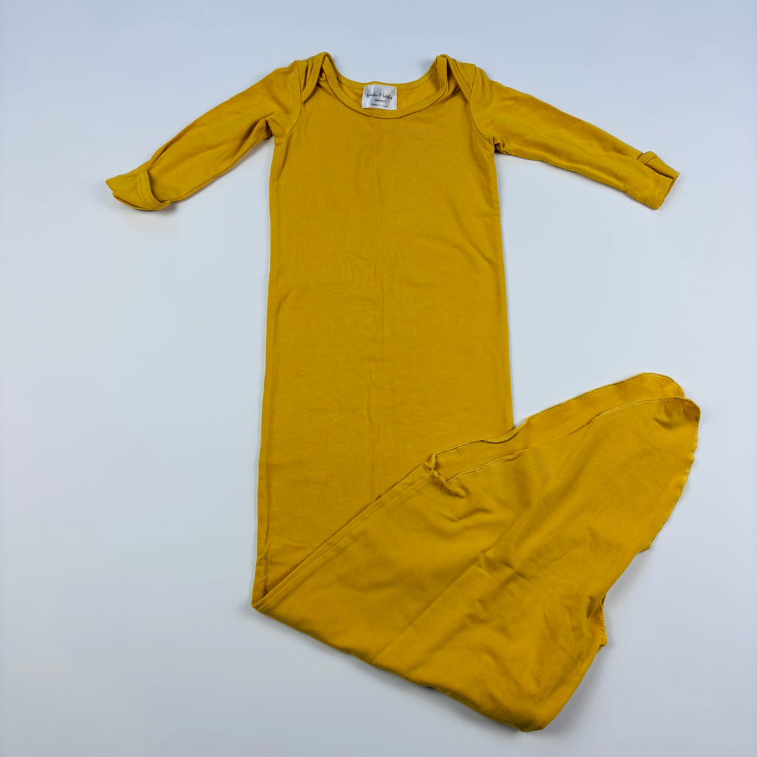 Bambi &amp; Birdie Knotted Sleep Gown - Size Newborn (Made in Canada)