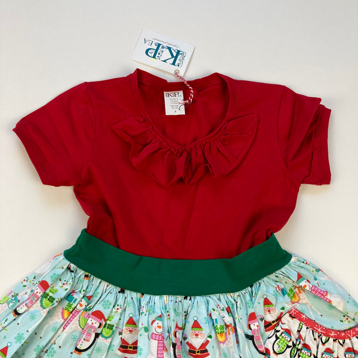 Kpea Christmas Dress - Size 8Y - Pitter Patter Boutique