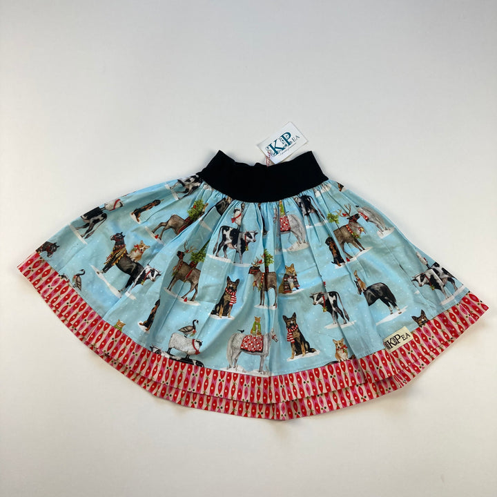 Kpea Christmas Skirt - Size 10/12 Youth - Pitter Patter Boutique