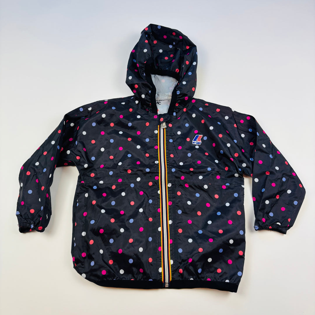 K-Way Waterproof Shell Rain Jacket - Size 4 Toddler