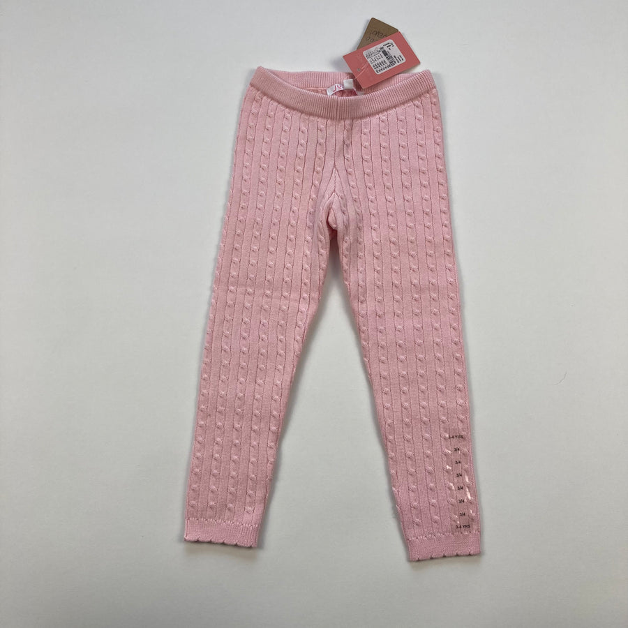 Juniors Knit Leggings - Size 3/4 Toddler - Pitter Patter Boutique