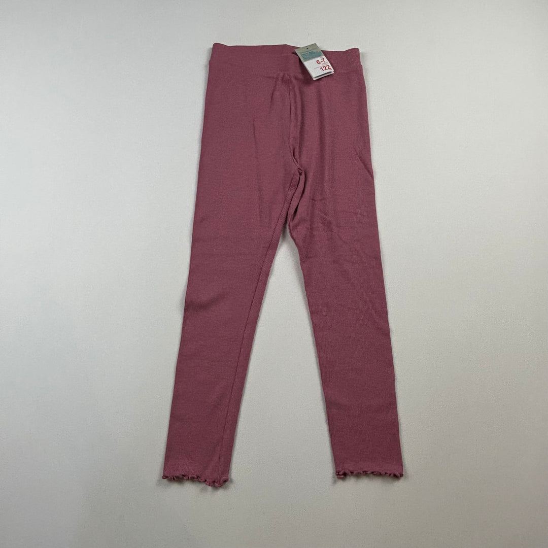 Primark Ribbed Leggings - Size 6-7 Years