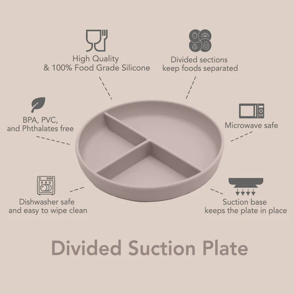 Noüka - Divided Suction Silicone Plate