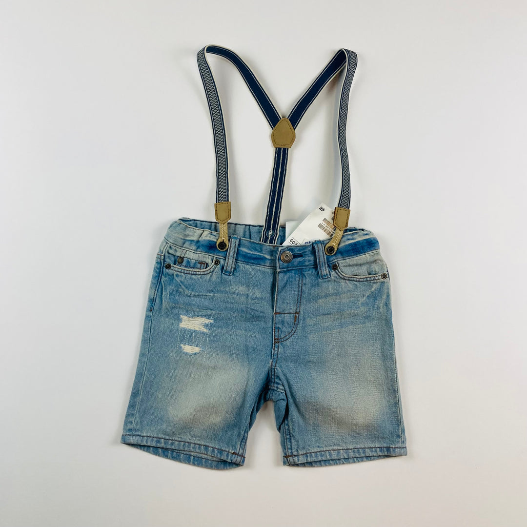 H&M Suspender Shorts - Size 18-24 Months/2T