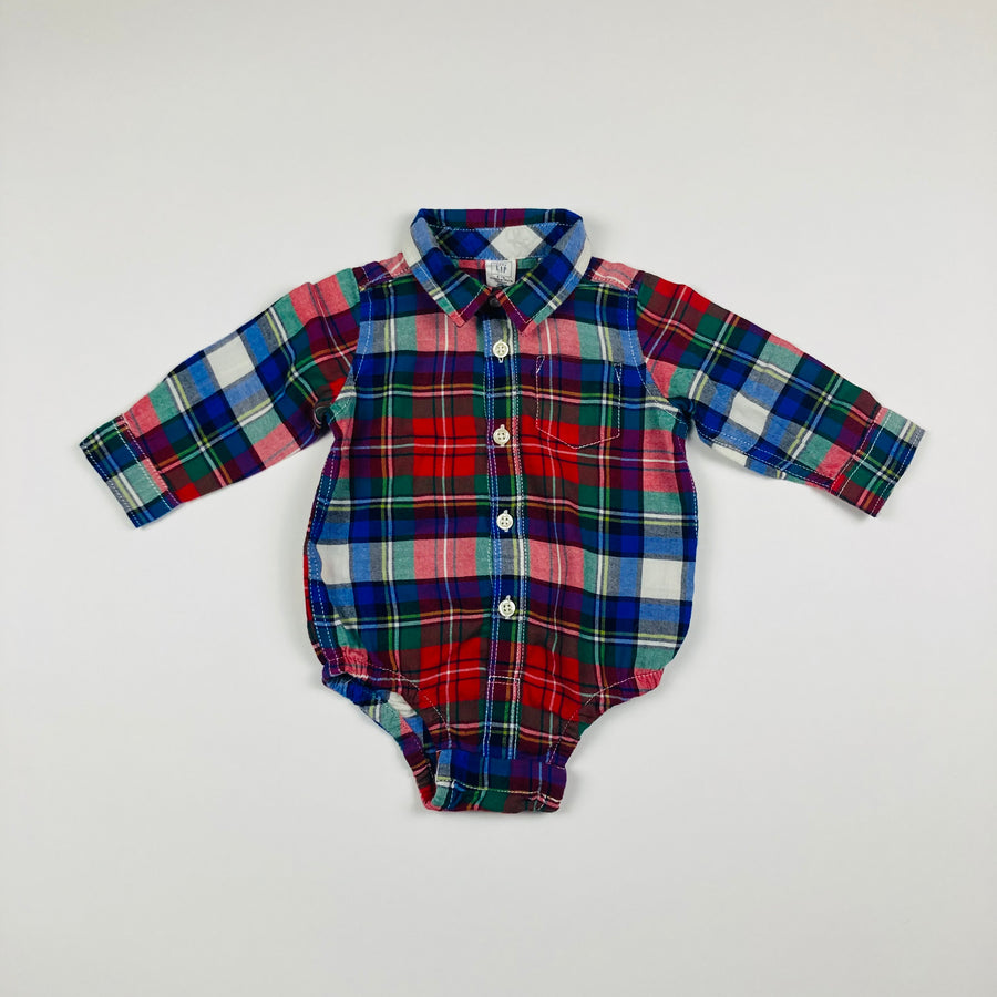 GAP Button-up Onsie Bodysuit - 6-12 Months - Pitter Patter Boutique