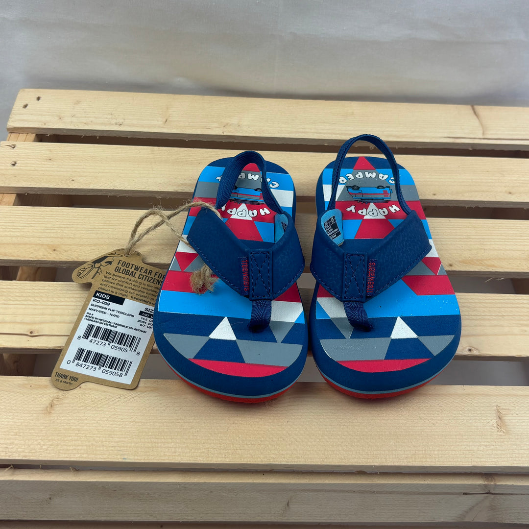 Free Waters Flip Flops - Size 7/8 Toddler
