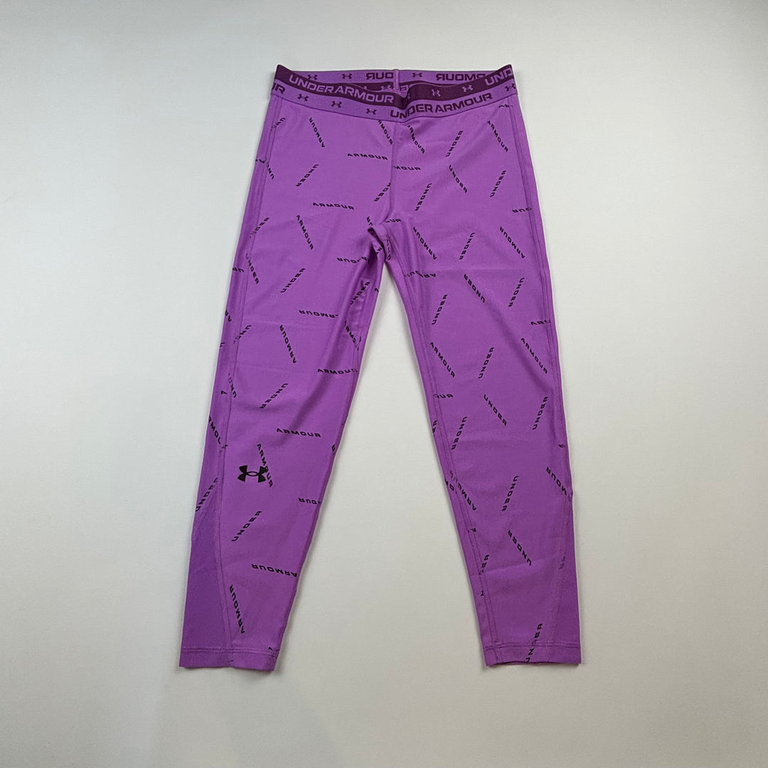 Under Armour Crop Athletic Leggings - Size Youth Large (14/16Y)