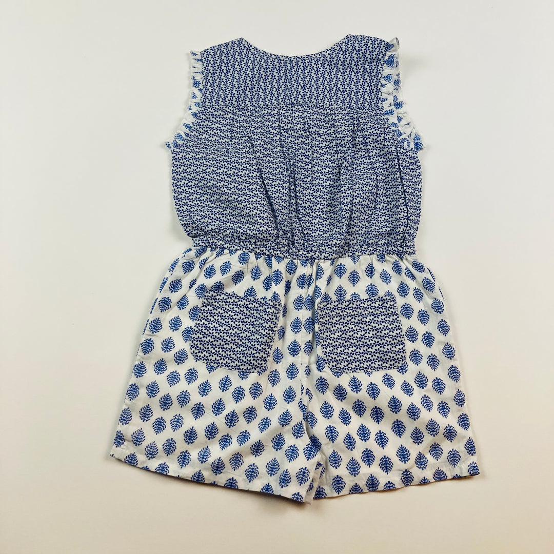 Silver Jeans Romper - Size 6 Youth