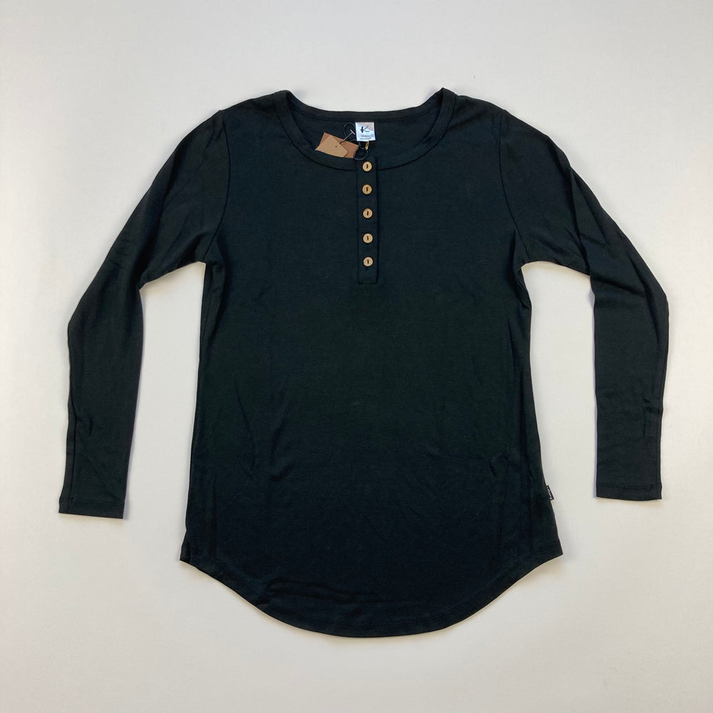 Dwelling Apparel - Women's Long Sleeve Henley Shirt - Pitter Patter Boutique