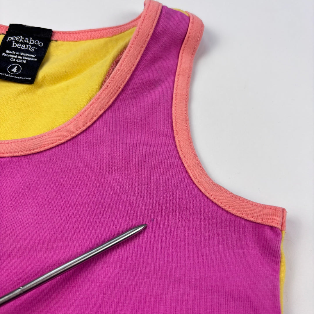 Peekaboo Beans Tank Top - Size 4 Toddler