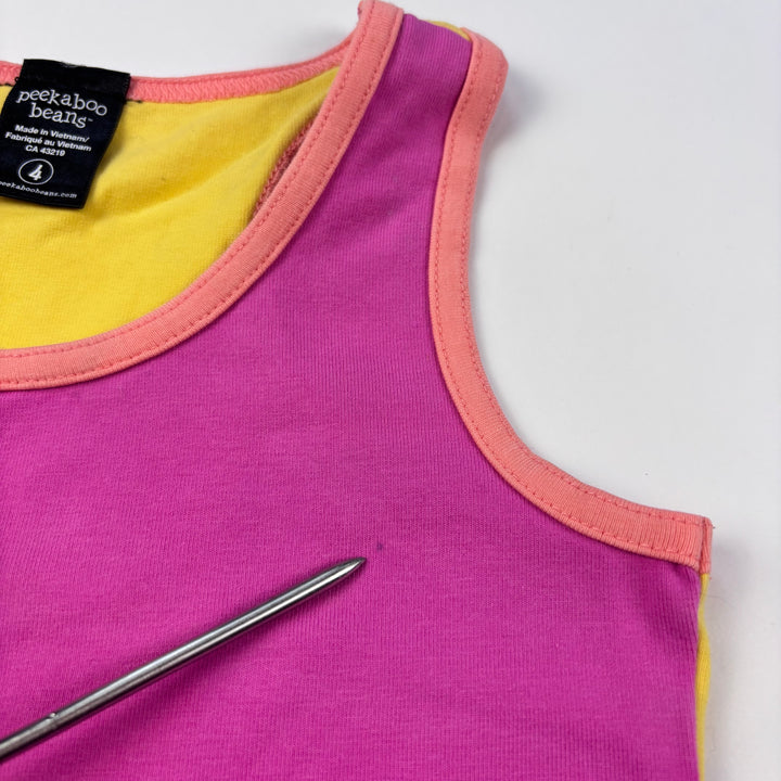 Peekaboo Beans Tank Top - Size 4 Toddler