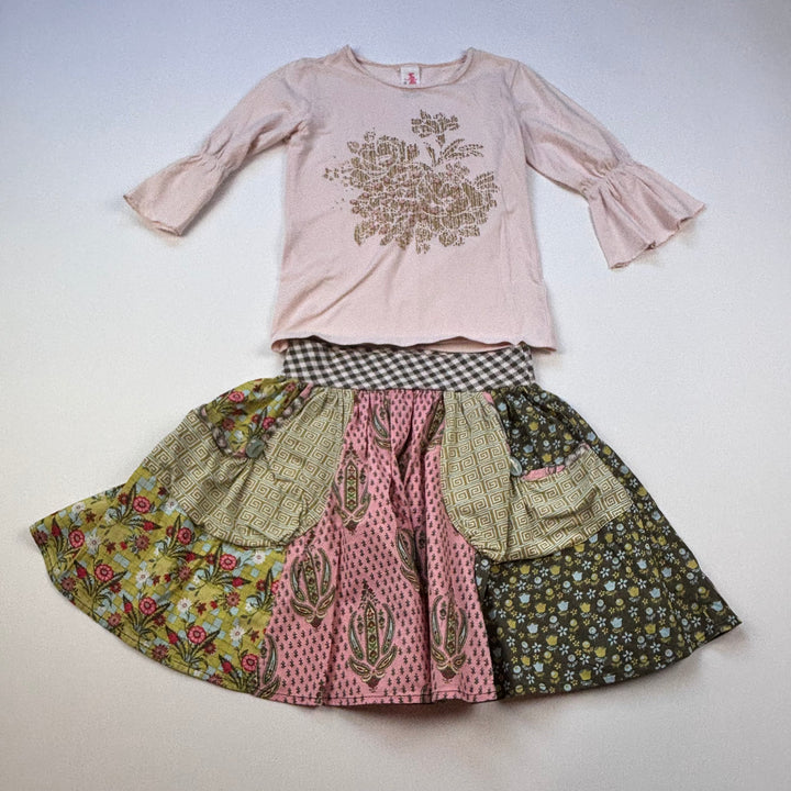 Matilda Jane Long Sleeve Top and Skirt - Size 8-9 Youth