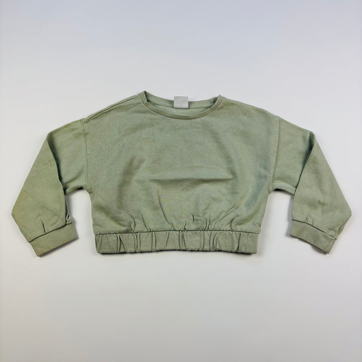 Zara Crop Sweatshirt - Size 6 Youth (114cm)