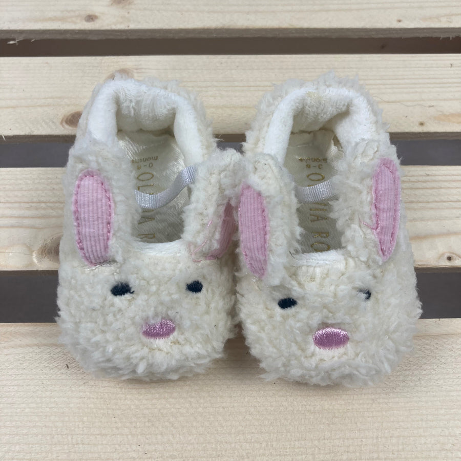 Oliva Rose Baby Slippers - Size 3-6 Months - Pitter Patter Boutique