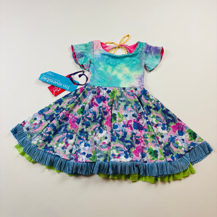 Twirly Girl Dress "Everlasting Reversible" - Size 2 Toddler