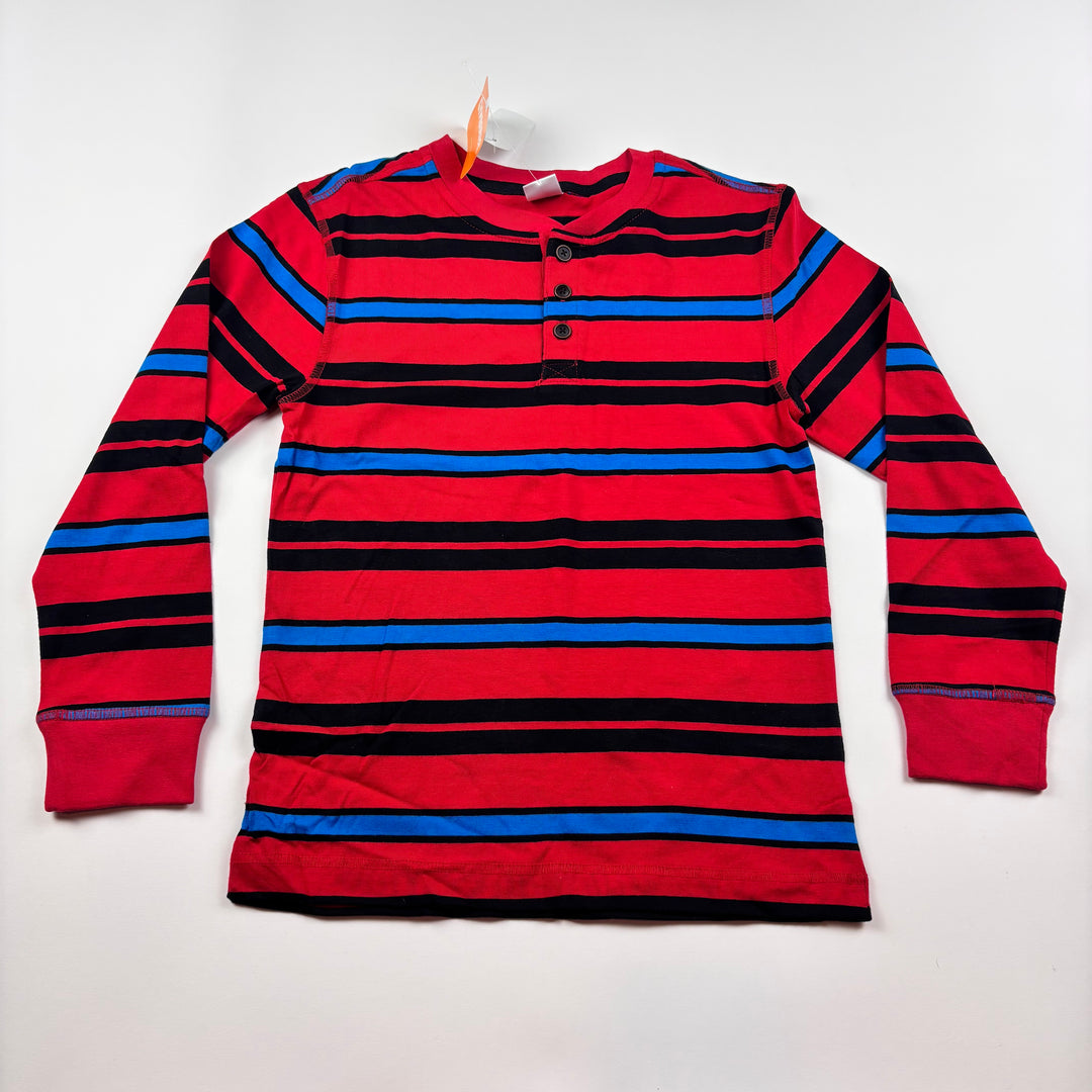 Gymboree Kids New Red Blue and Black Striped Long Sleeve Shirt