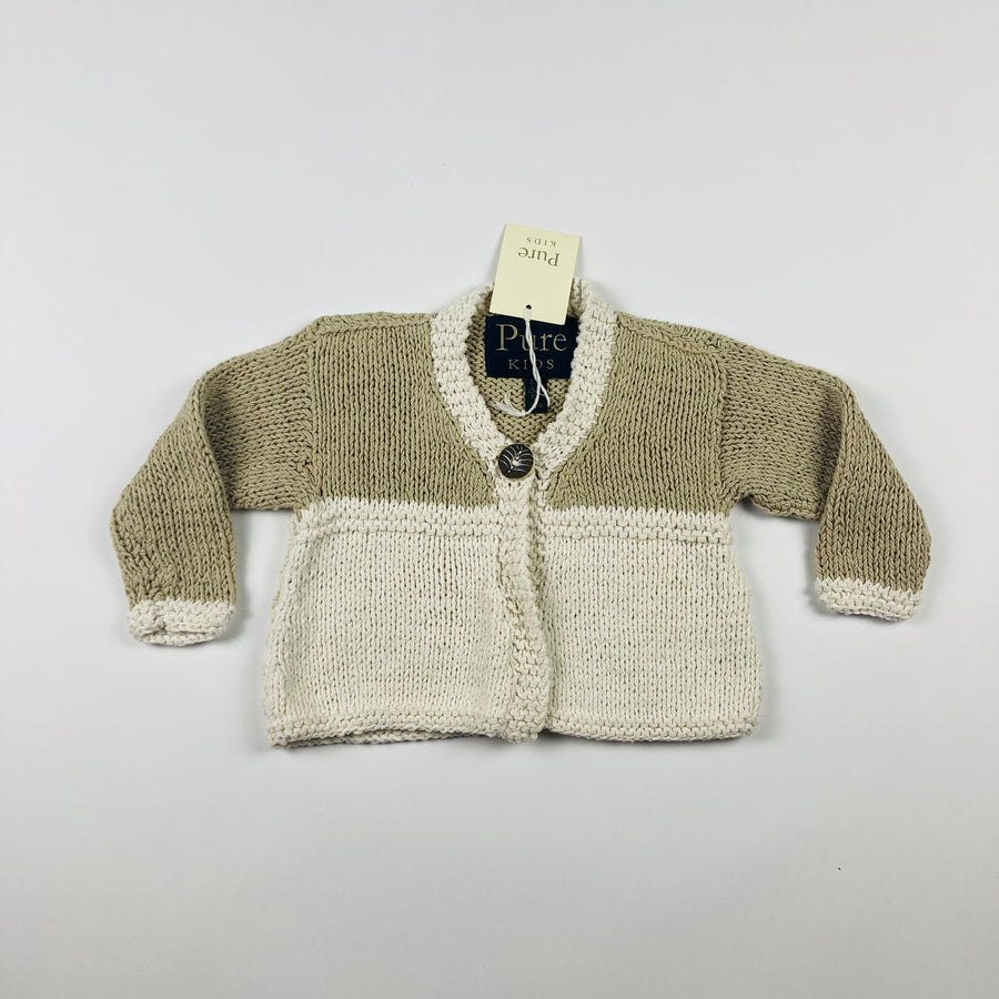 Pure Kids Cardigan - Size Small (2-3) - Pitter Patter Boutique