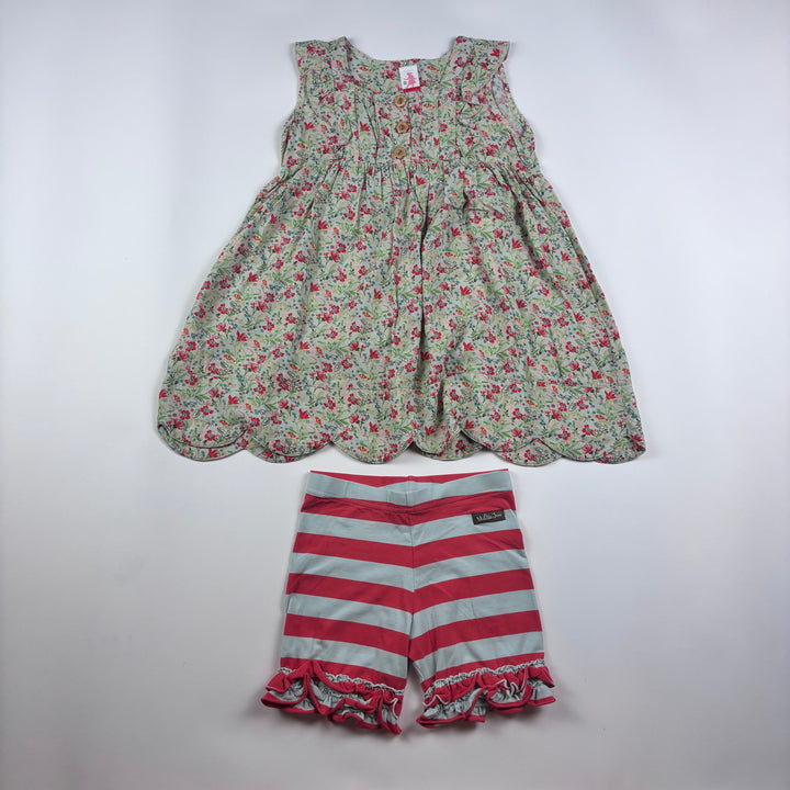 Matilda Jane Dress &amp; Shorts - Size 6-7 Youth