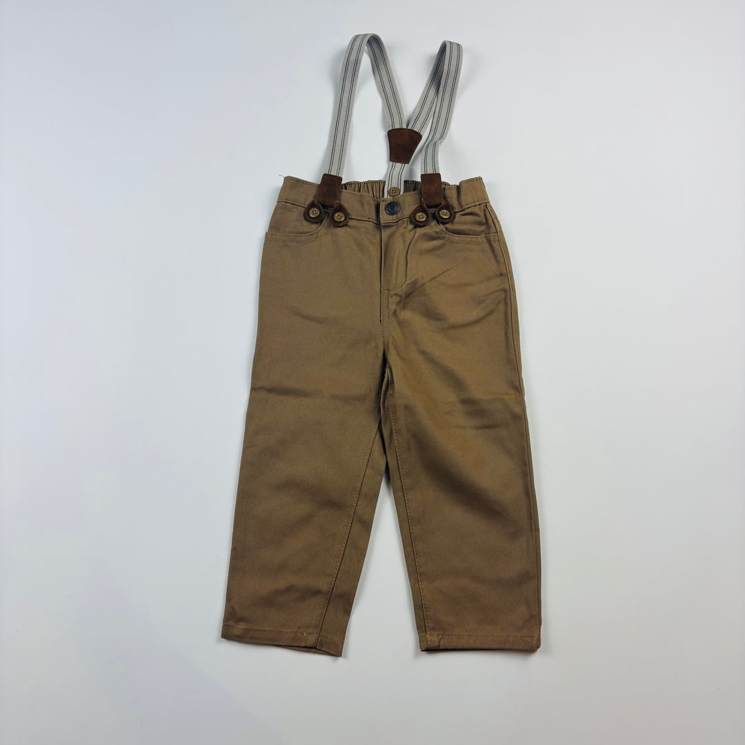 OshKosh Suspender Pants - Size 24 Months