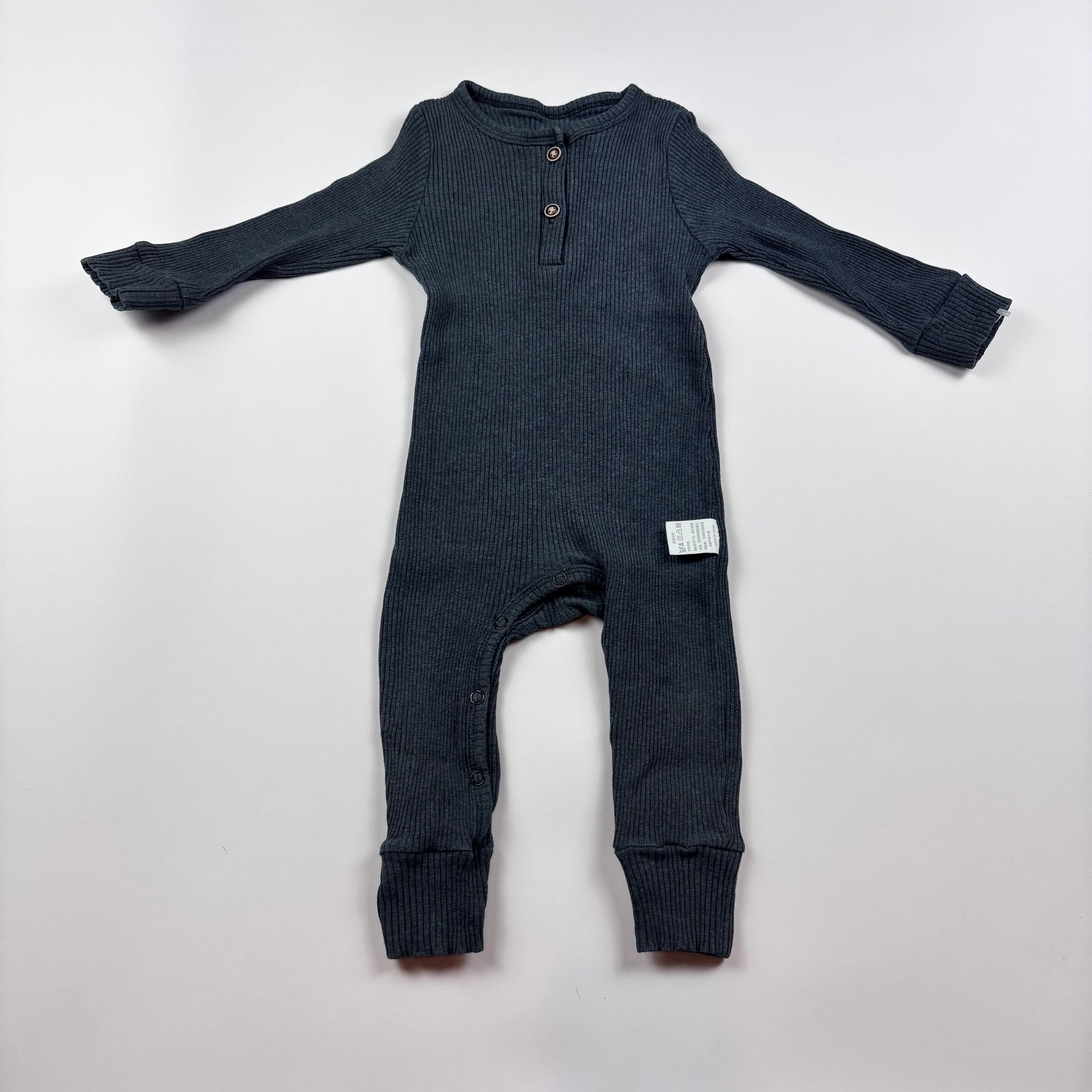 Tiny People Baby Used Grey Romper