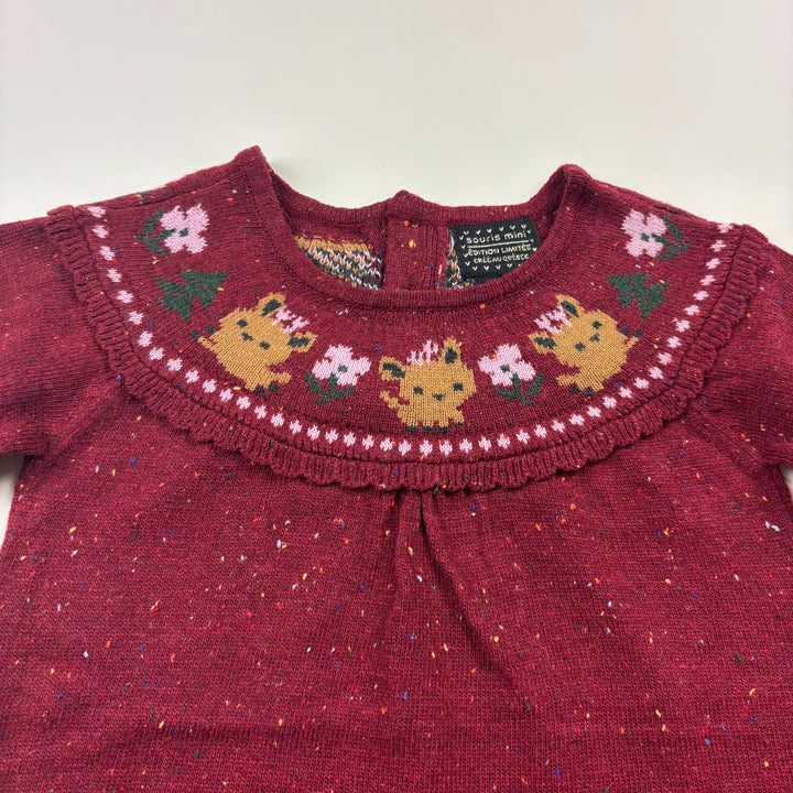 Souris Mini - Knit Dress Size 12-18 Months